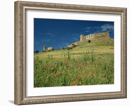 View of Castle, Medallin, Extremadura, Spain-Michael Busselle-Framed Photographic Print