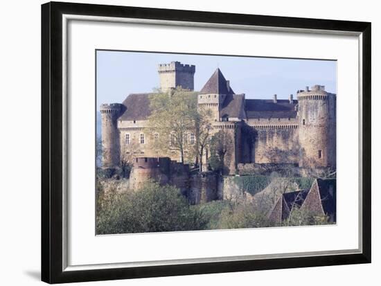 View of Castle of Castelnau-Bretenoux, Prudhomat, Midi-Pyrenees, France, 11th-17th Century-null-Framed Giclee Print