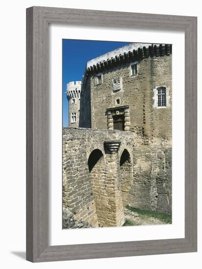 View of Castle of Suze-La-Rousse, Rhone-Alpes, France, 11th-18th Century-null-Framed Giclee Print