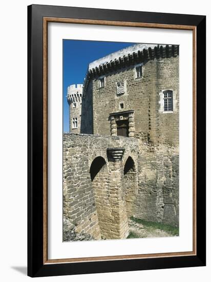 View of Castle of Suze-La-Rousse, Rhone-Alpes, France, 11th-18th Century-null-Framed Giclee Print