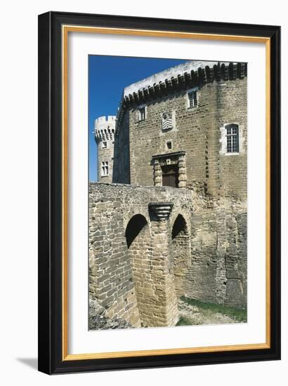 View of Castle of Suze-La-Rousse, Rhone-Alpes, France, 11th-18th Century-null-Framed Giclee Print