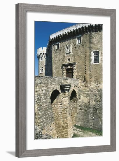 View of Castle of Suze-La-Rousse, Rhone-Alpes, France, 11th-18th Century-null-Framed Giclee Print