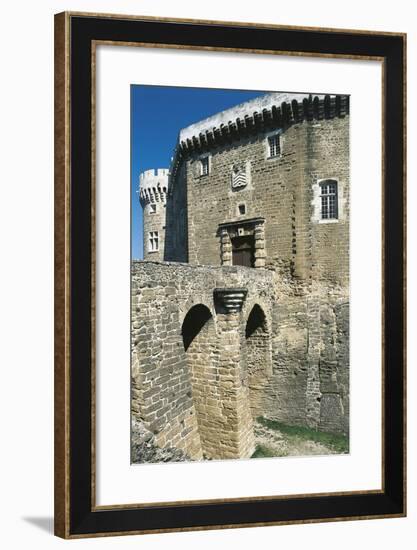 View of Castle of Suze-La-Rousse, Rhone-Alpes, France, 11th-18th Century-null-Framed Giclee Print