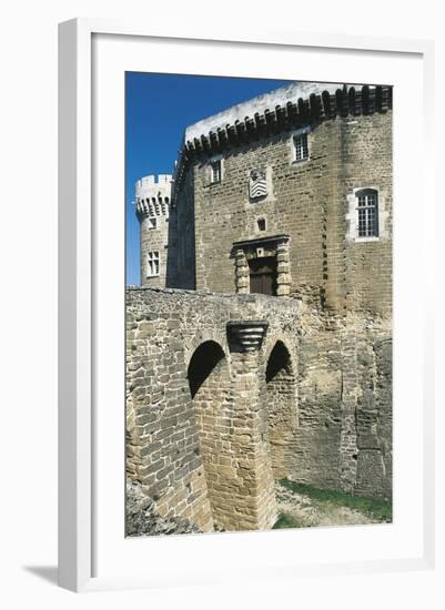 View of Castle of Suze-La-Rousse, Rhone-Alpes, France, 11th-18th Century-null-Framed Giclee Print