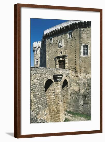 View of Castle of Suze-La-Rousse, Rhone-Alpes, France, 11th-18th Century-null-Framed Giclee Print