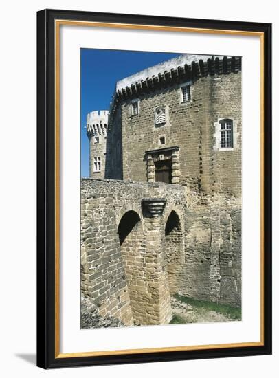 View of Castle of Suze-La-Rousse, Rhone-Alpes, France, 11th-18th Century-null-Framed Giclee Print