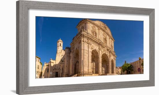 View of Cathedral di San Nicola (Duomo) in Piazza Duomo in Sassari, Sassari, Sardinia-Frank Fell-Framed Photographic Print