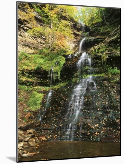 View of Cathedral Falls in Autumn, West Virginia, USA-Adam Jones-Mounted Photographic Print