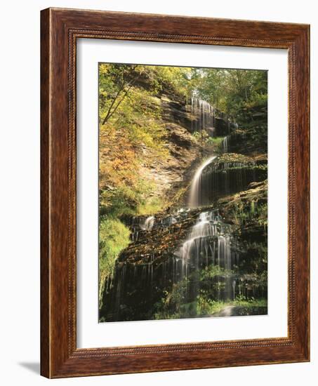 View of Cathedral Falls in Autumn, West Virginia, USA-Adam Jones-Framed Photographic Print