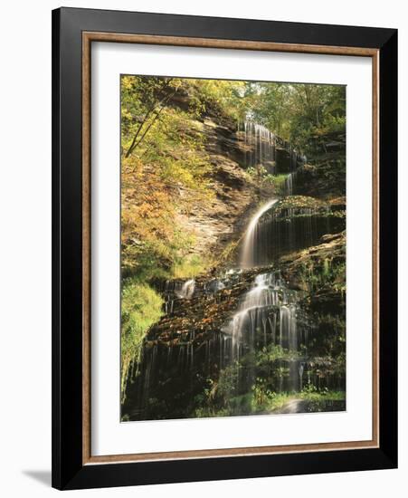 View of Cathedral Falls in Autumn, West Virginia, USA-Adam Jones-Framed Photographic Print