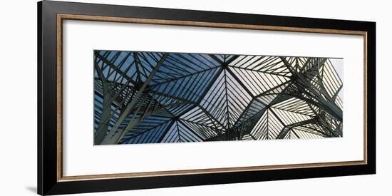 View of Ceiling of a Railroad Station, Oriente Station, Lisbon, Portugal-null-Framed Photographic Print