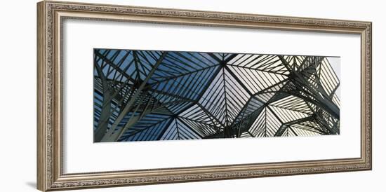 View of Ceiling of a Railroad Station, Oriente Station, Lisbon, Portugal-null-Framed Photographic Print