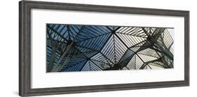 View of Ceiling of a Railroad Station, Oriente Station, Lisbon, Portugal-null-Framed Photographic Print