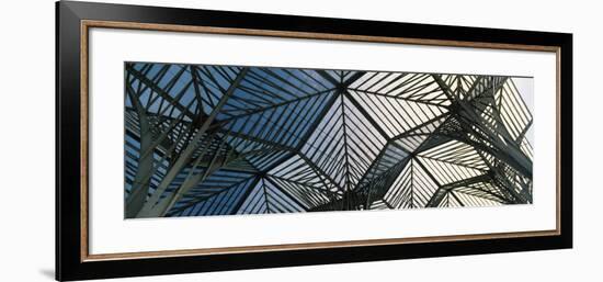 View of Ceiling of a Railroad Station, Oriente Station, Lisbon, Portugal-null-Framed Photographic Print