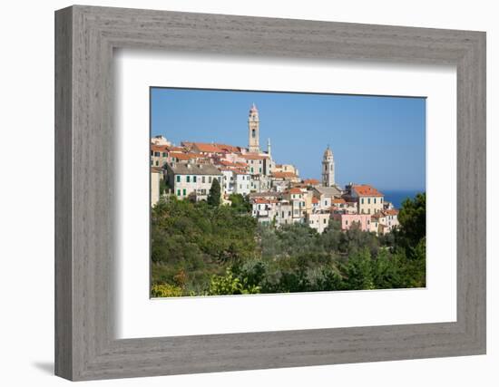 View of Cervo, Imperia, Liguria, Italy, Europe-Frank Fell-Framed Photographic Print