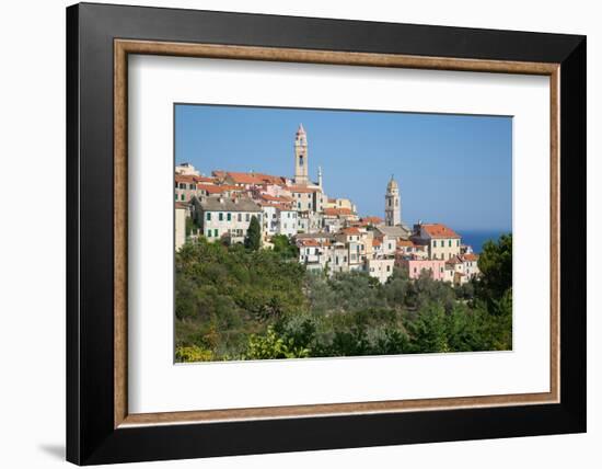 View of Cervo, Imperia, Liguria, Italy, Europe-Frank Fell-Framed Photographic Print