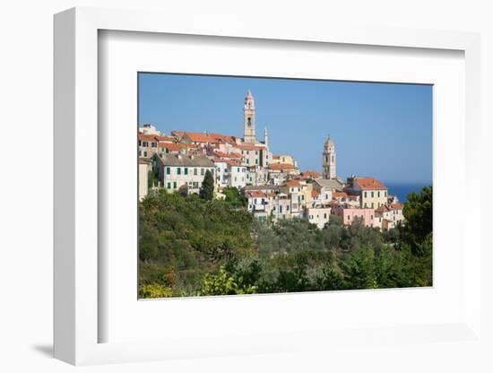 View of Cervo, Imperia, Liguria, Italy, Europe-Frank Fell-Framed Photographic Print