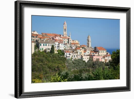 View of Cervo, Imperia, Liguria, Italy, Europe-Frank Fell-Framed Photographic Print