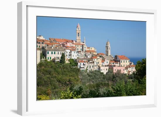 View of Cervo, Imperia, Liguria, Italy, Europe-Frank Fell-Framed Photographic Print