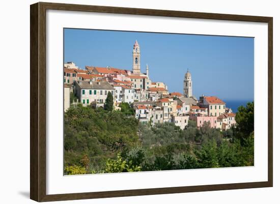 View of Cervo, Imperia, Liguria, Italy, Europe-Frank Fell-Framed Photographic Print