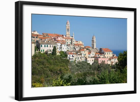 View of Cervo, Imperia, Liguria, Italy, Europe-Frank Fell-Framed Photographic Print