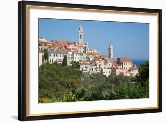 View of Cervo, Imperia, Liguria, Italy, Europe-Frank Fell-Framed Photographic Print