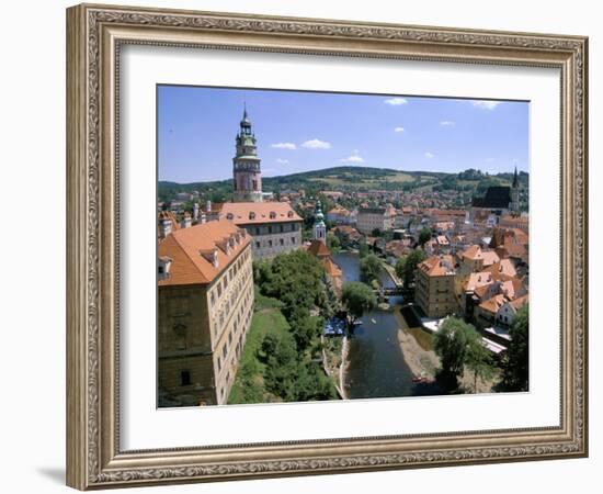 View of Cesky Krumlov from Castle, Cesky Krumlov, Czech Republic-Jane Sweeney-Framed Photographic Print