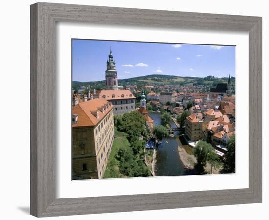 View of Cesky Krumlov from Castle, Cesky Krumlov, Czech Republic-Jane Sweeney-Framed Photographic Print