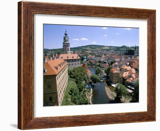 View of Cesky Krumlov from Castle, Cesky Krumlov, Czech Republic-Jane Sweeney-Framed Photographic Print