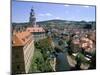 View of Cesky Krumlov from Castle, Cesky Krumlov, Czech Republic-Jane Sweeney-Mounted Photographic Print