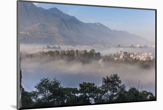 View of Champa Devi, a sacred mountain from Sneha's Care, Bhaisipati, Kathmandu, Nepal, Himalayas,-Thomas L. Kelly-Mounted Photographic Print