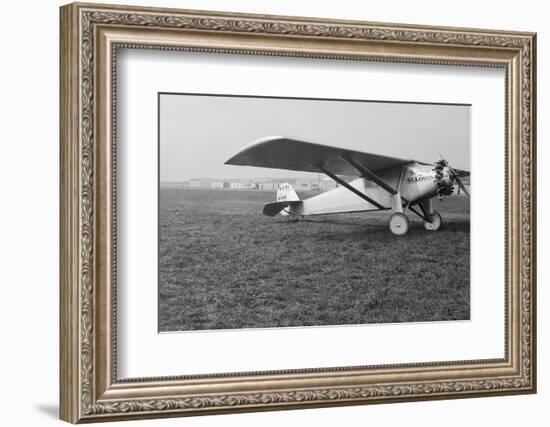 View of Charles Lindbergh's Airplane the Spirit of St. Louis-null-Framed Photographic Print