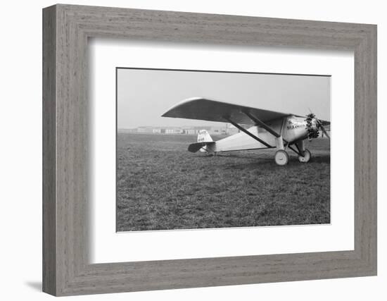 View of Charles Lindbergh's Airplane the Spirit of St. Louis-null-Framed Photographic Print