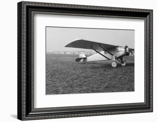 View of Charles Lindbergh's Airplane the Spirit of St. Louis-null-Framed Photographic Print