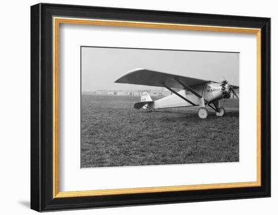 View of Charles Lindbergh's Airplane the Spirit of St. Louis-null-Framed Photographic Print