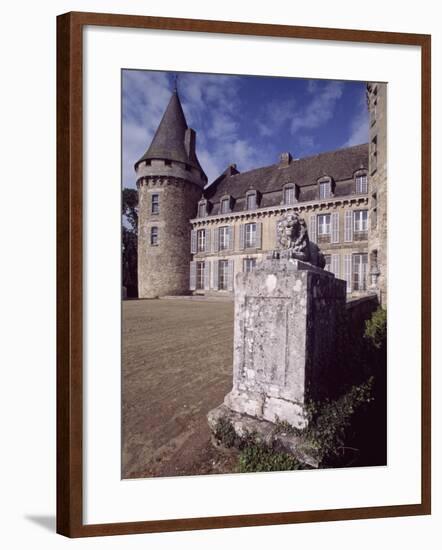 View of Chateau De Coussac-Bonneval, Limousin, France, 14th-17th Century-null-Framed Giclee Print