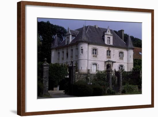 View of Chateau De Fief D'Herambault, 1845, Montcavrel, Nord-Pas De Calais, France-null-Framed Giclee Print
