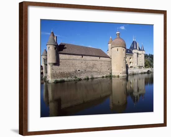 View of Chateau De La Clayette, Burgundy, France, 14th-19th Century-null-Framed Giclee Print