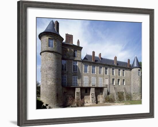 View of Chateau De La Motte Nangis, Nangis, Ile-De-France, France-null-Framed Giclee Print