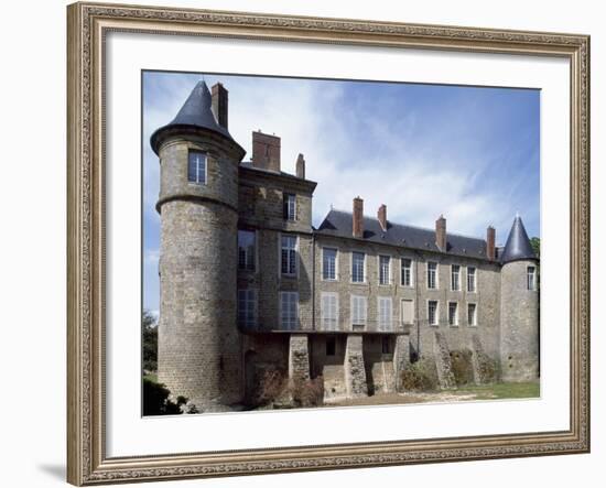 View of Chateau De La Motte Nangis, Nangis, Ile-De-France, France-null-Framed Giclee Print