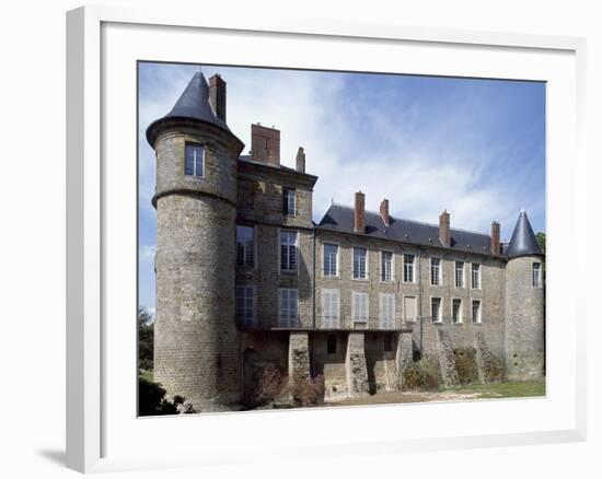 View of Chateau De La Motte Nangis, Nangis, Ile-De-France, France-null-Framed Giclee Print