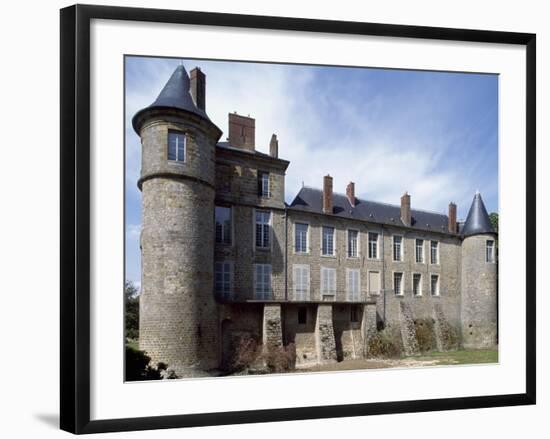 View of Chateau De La Motte Nangis, Nangis, Ile-De-France, France-null-Framed Giclee Print