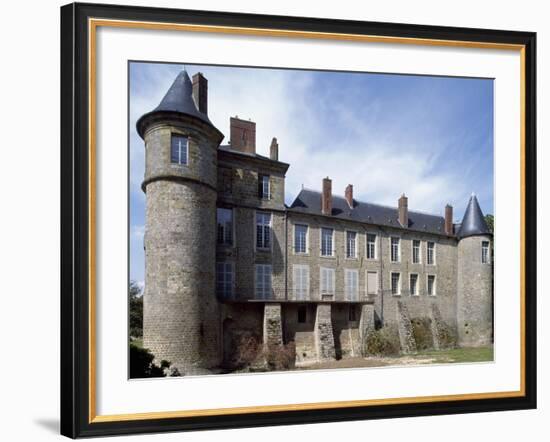 View of Chateau De La Motte Nangis, Nangis, Ile-De-France, France-null-Framed Giclee Print