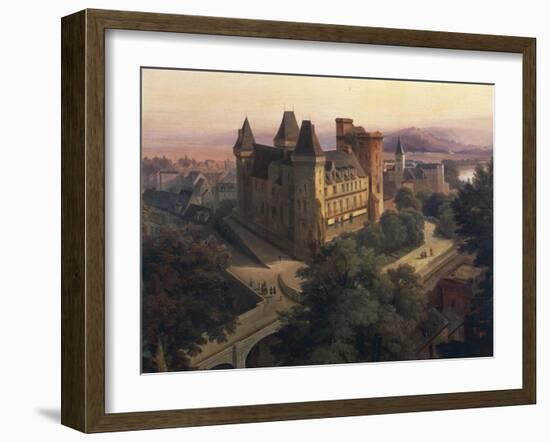 View of Chateau De Pau, 1843-Jean-Auguste-Dominique Ingres-Framed Giclee Print