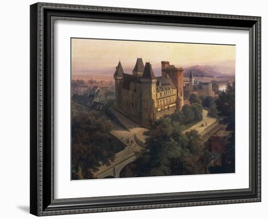 View of Chateau De Pau, 1843-Jean-Auguste-Dominique Ingres-Framed Giclee Print