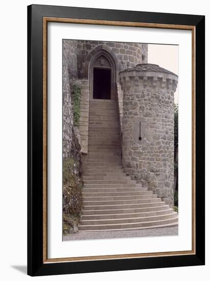 View of Chateau De Val, Near Lanobre, Auvergne, France, 13th-15th Century-null-Framed Giclee Print