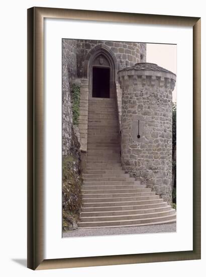 View of Chateau De Val, Near Lanobre, Auvergne, France, 13th-15th Century-null-Framed Giclee Print