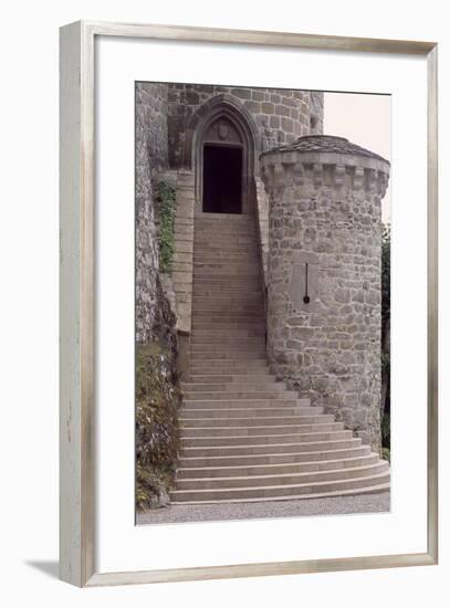 View of Chateau De Val, Near Lanobre, Auvergne, France, 13th-15th Century-null-Framed Giclee Print