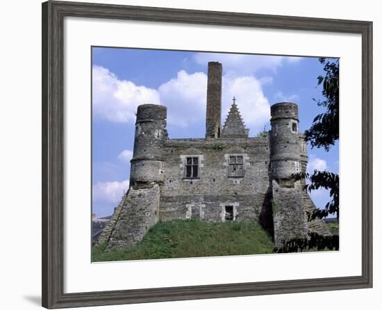 View of Chateau Du Plessis-Mace, Pays De La Loire, France, 12th Century-null-Framed Giclee Print