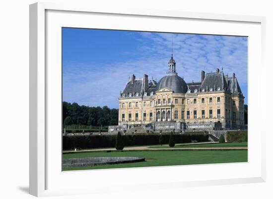 View of Chateau of Vaux-Le-Vicomte from Park, 1656-1661-null-Framed Giclee Print